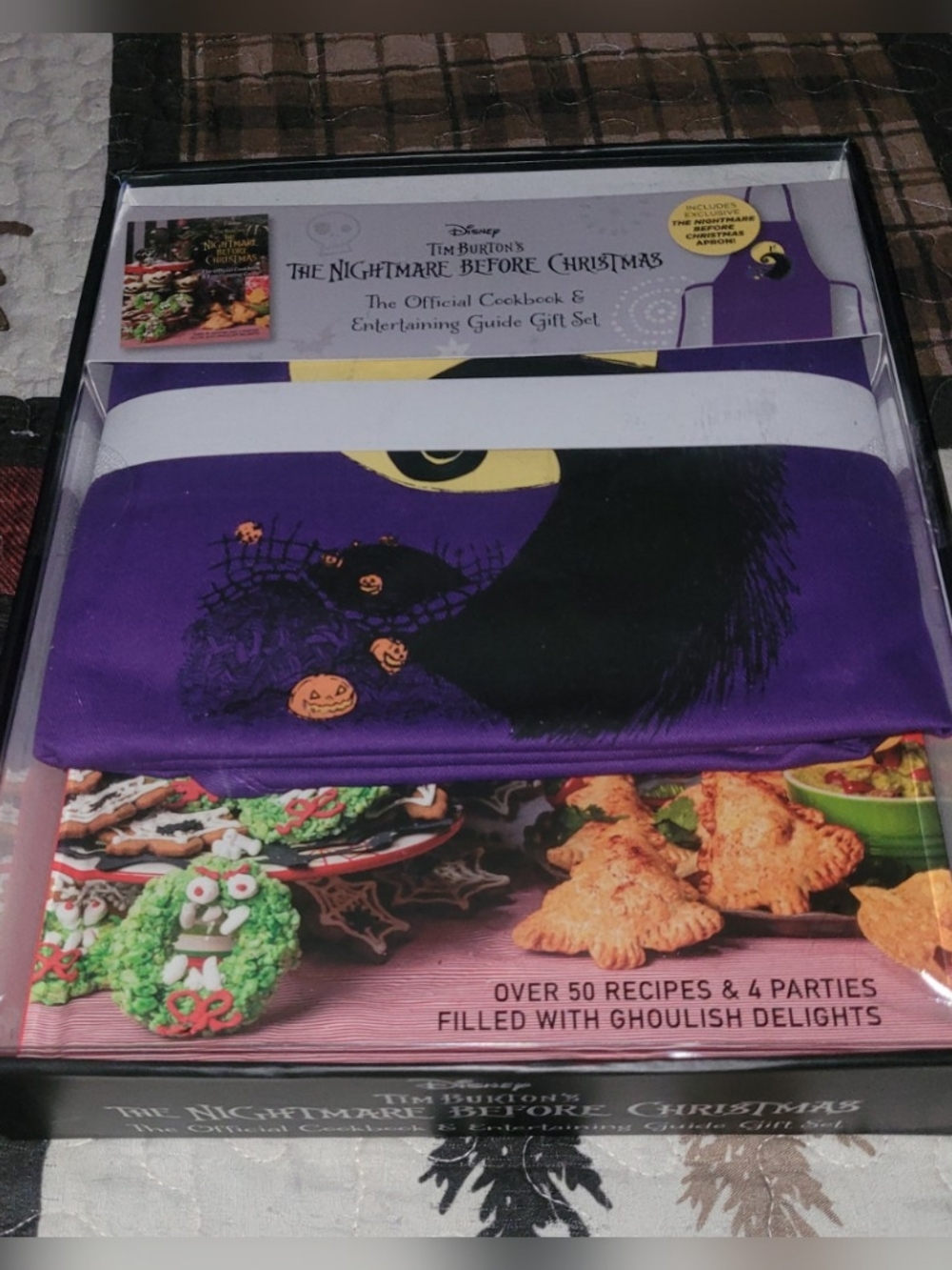 Disney The Nightmare Before Christmas Purple Apron Gift Set